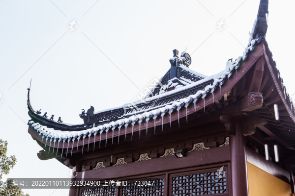 杭州永福寺雪霽