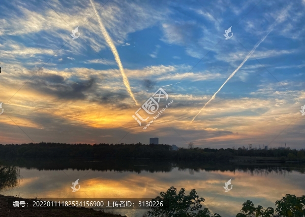 落日霞光