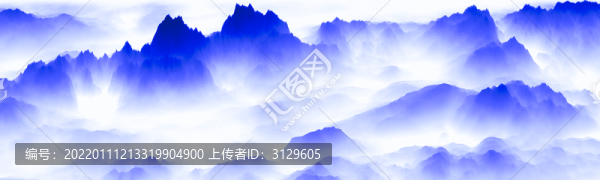 床頭山水掛畫