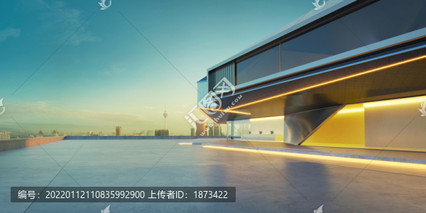 幾何利落線條建筑外觀照
