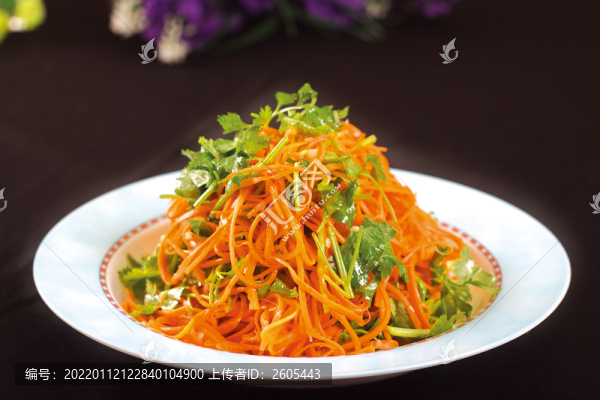 紅蘿卜絲拌香菜