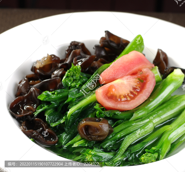 云耳浸菜心