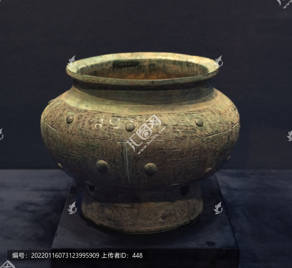 商代雷紋銅瓿