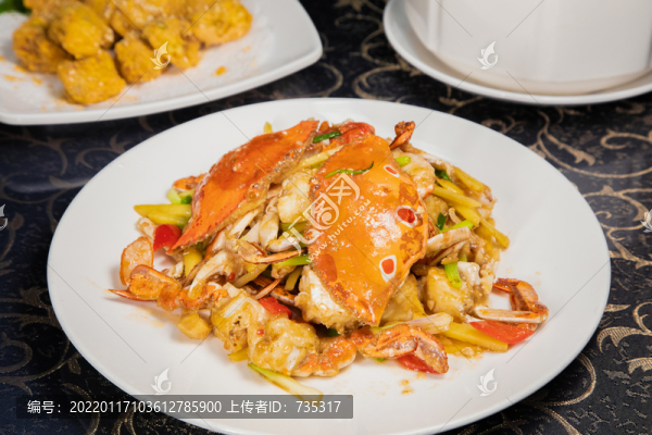 炒花蟹