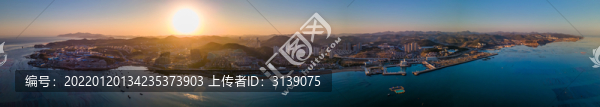 大連塔河灣航拍全景