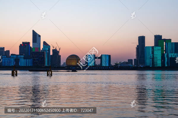 杭州錢江新城夜色