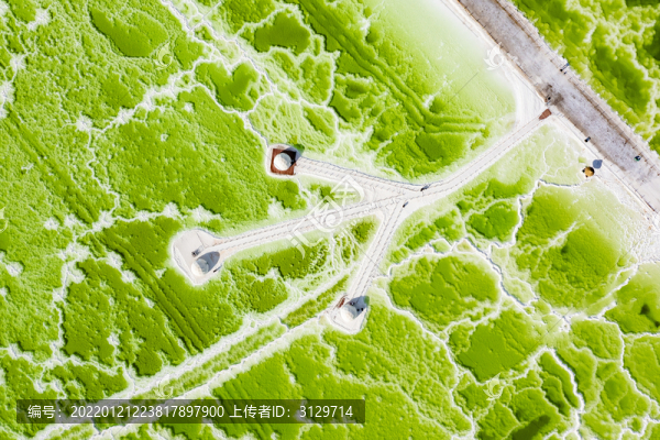 青海格爾木察爾汗鹽湖風(fēng)光航拍