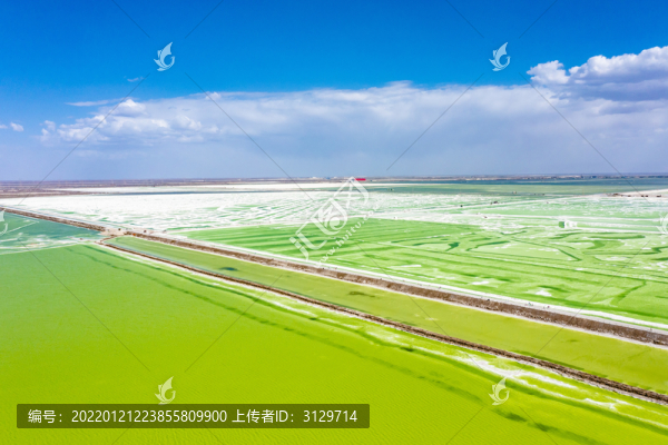 青海格爾木察爾汗鹽湖風(fēng)光航拍