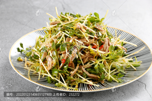 腰花豌豆苗