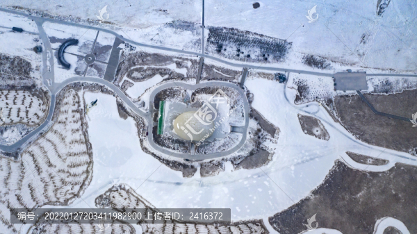 濕地雪中畫