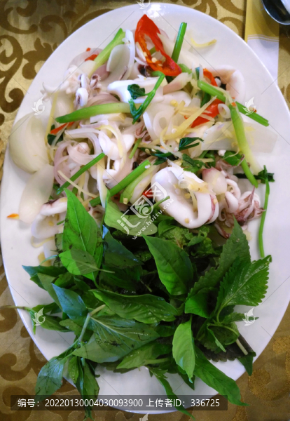 東南亞越南美食炒魷魚