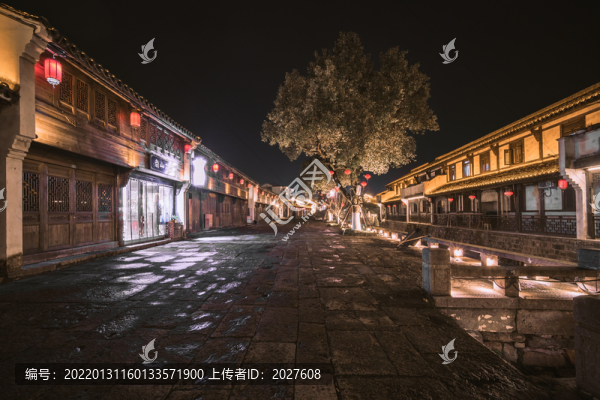 紹興市上虞區(qū)豐惠古鎮(zhèn)夜景