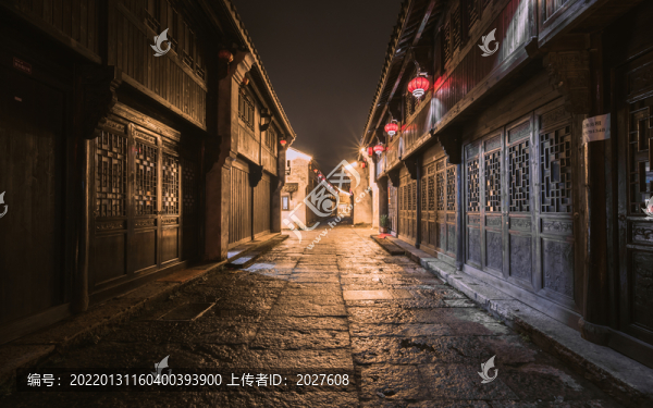 紹興市上虞區(qū)豐惠古鎮(zhèn)夜景