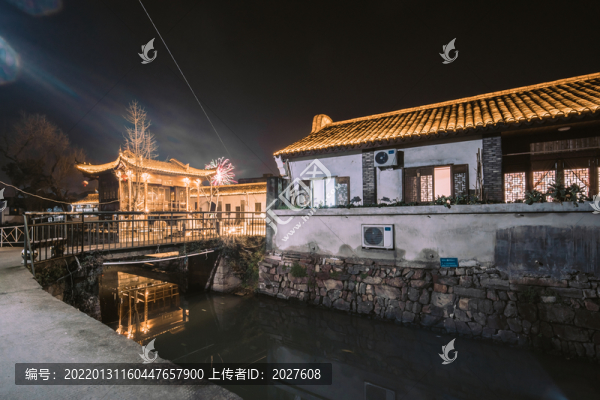 紹興市上虞區(qū)豐惠古鎮(zhèn)夜景