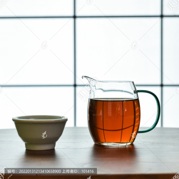 中國(guó)普洱紅茶湯水實(shí)景圖