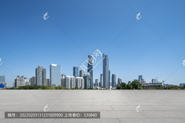 廣場(chǎng)地磚和廣州現(xiàn)代建筑