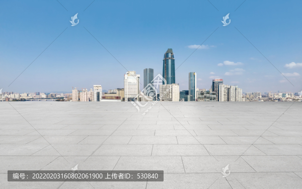 城市道路和建筑群背景