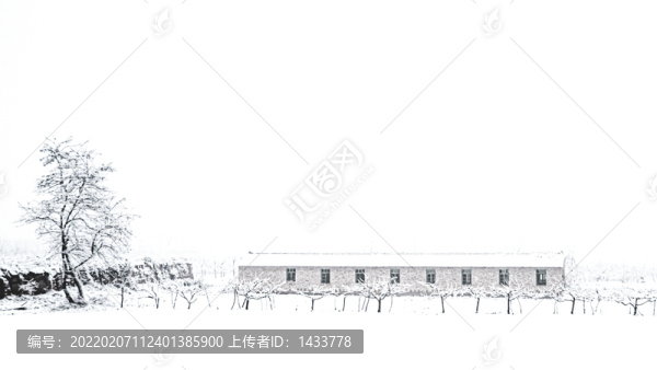 田園雪景