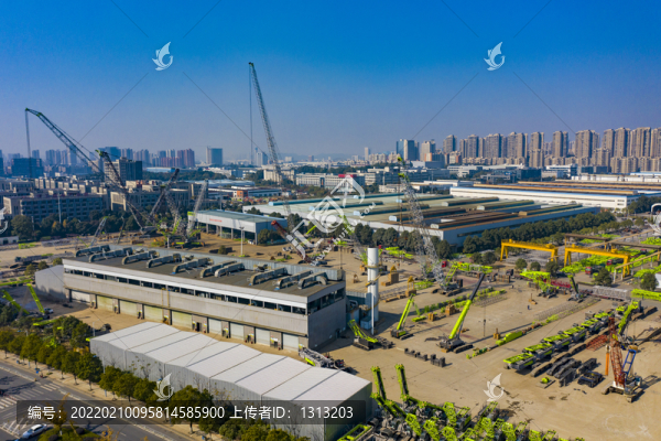 航拍湖南長沙麓谷城市景觀