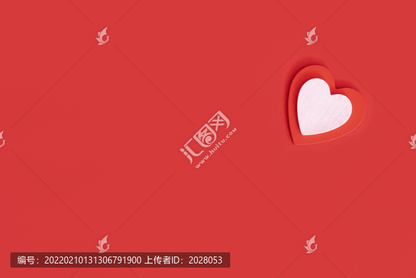 情人節(jié)愛心紅色簡潔背景