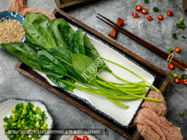 菠菜麻辣燙火鍋食材