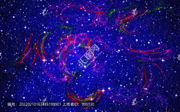 藍色星空背景