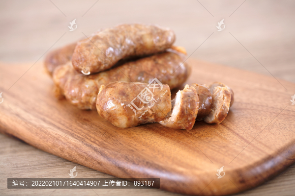 做好的豬肉腸