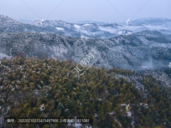 山村雪景