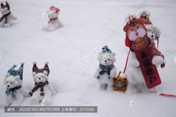 2022春節(jié)新年雪地戶(hù)外裝飾