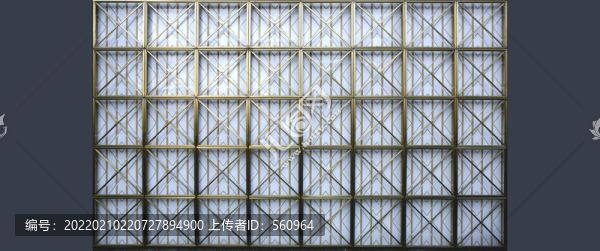 金色幾何金屬裝飾