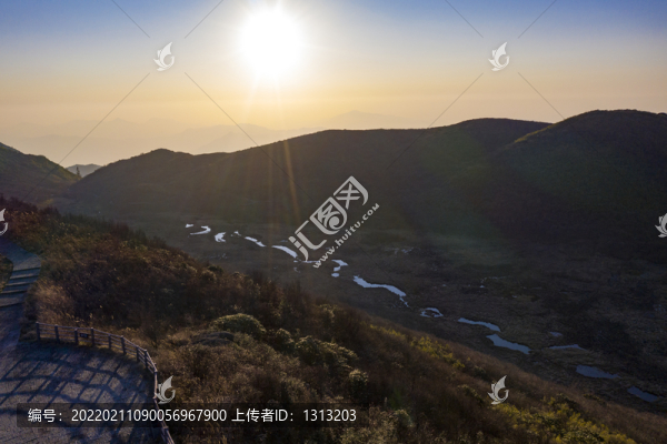 航拍湖南長沙瀏陽大圍山景區(qū)