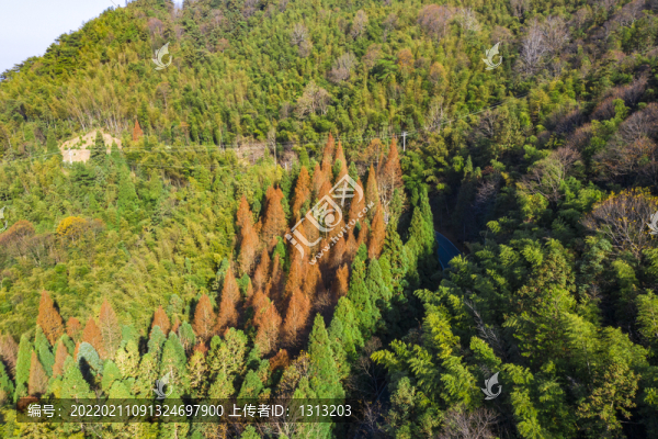 航拍湖南長沙瀏陽大圍山景區(qū)