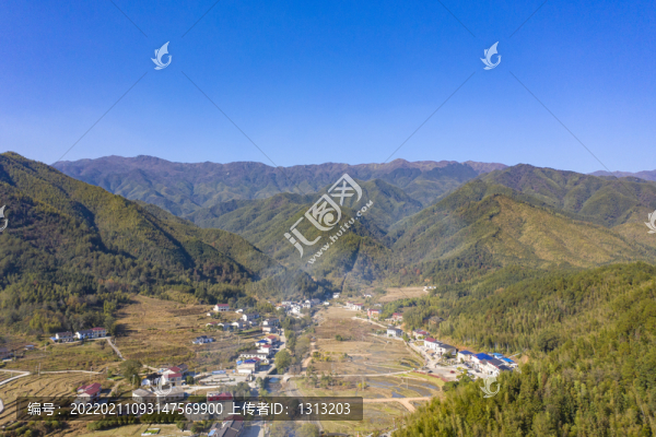 航拍湖南長沙瀏陽大圍山景區(qū)
