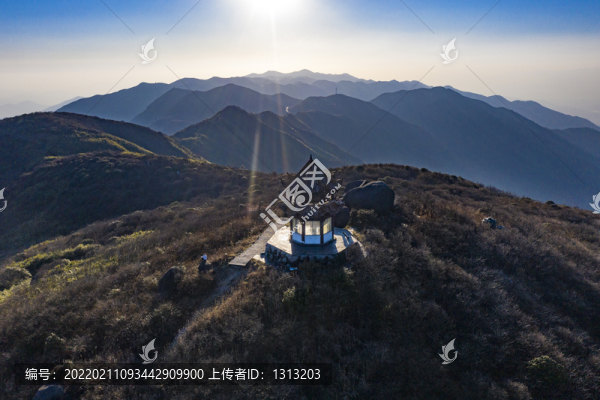 航拍湖南長沙瀏陽大圍山景區(qū)