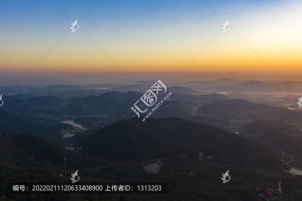 航拍湖南長沙石燕湖景區(qū)