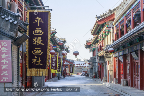 天津楊柳青古鎮(zhèn)春節(jié)氛圍