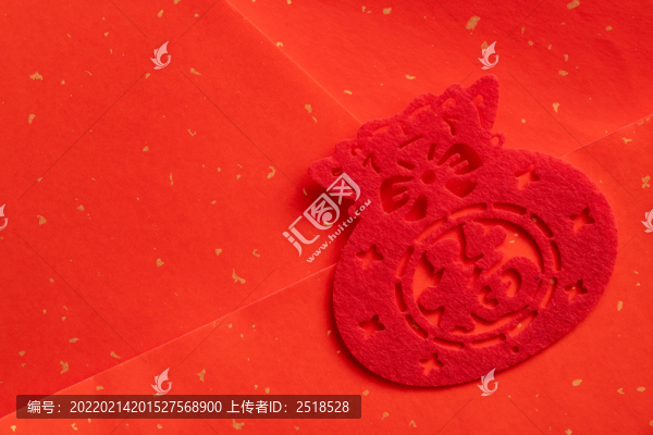 春節(jié)喜慶紅色福字背景圖