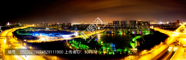 南溪濕地公園夜景全貎
