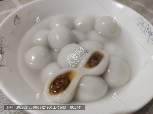 肉湯圓特寫