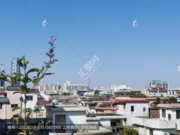 住宅區(qū)天臺遠(yuǎn)眺