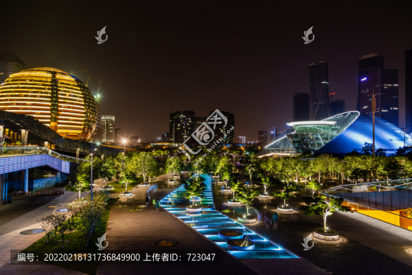 杭州錢江新城音樂噴泉