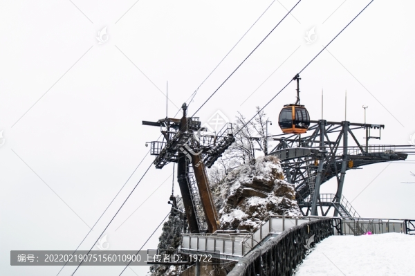冰雪天張家界天門山索道