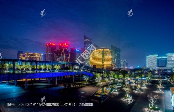 杭州錢(qián)江新城夜景