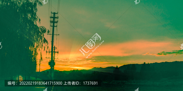 晚霞余光