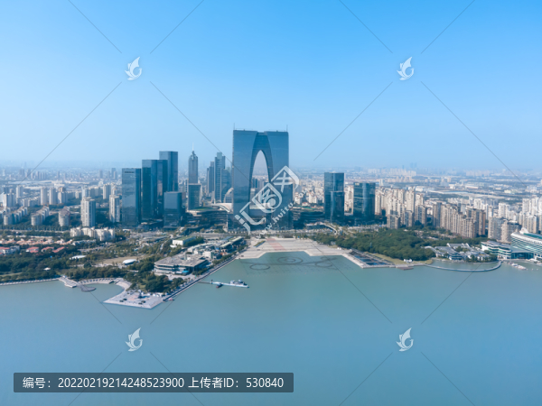 航拍蘇州城市風(fēng)光