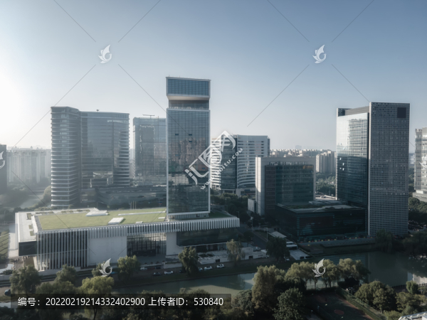 航拍蘇州城市風(fēng)光