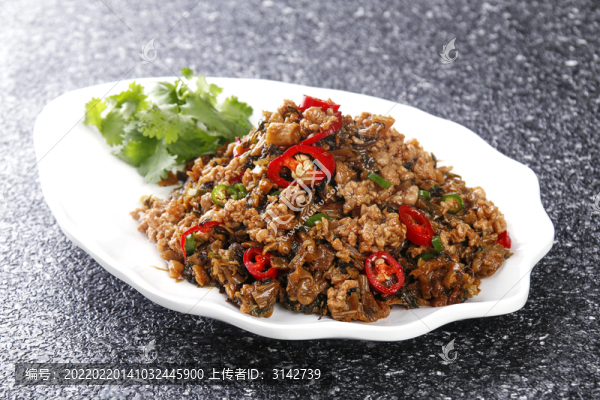 外婆菜炒肉末
