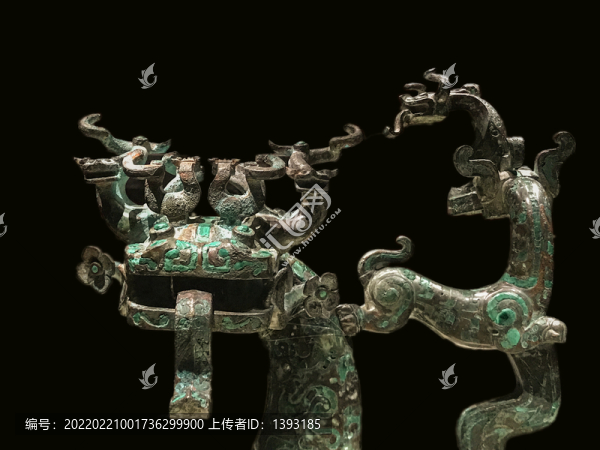 河南博物院館藏神獸局部大圖