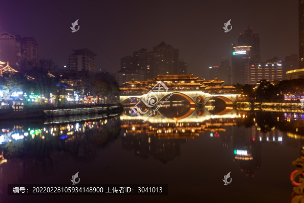 成都廊橋夜景