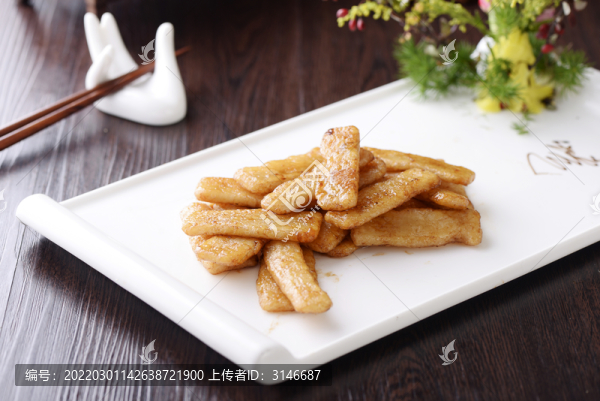 豉油煎長山藥